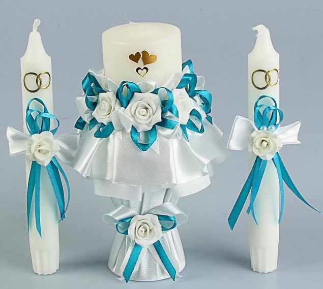 Свадебный набор свечей