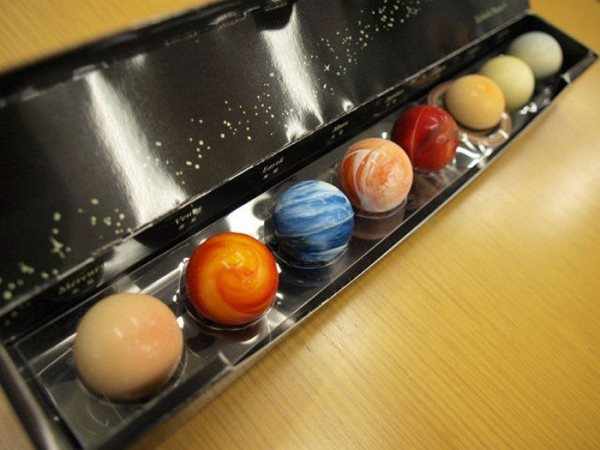 конфеты в виде планет